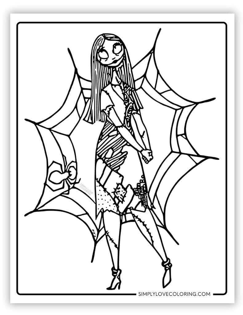 nightmare before christmas coloring pages (free pdf printables